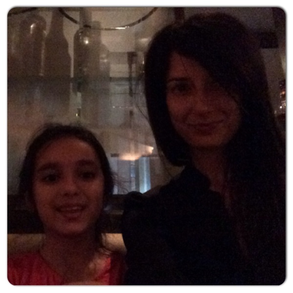 Maya and I @ Bice. One of our favorite places.